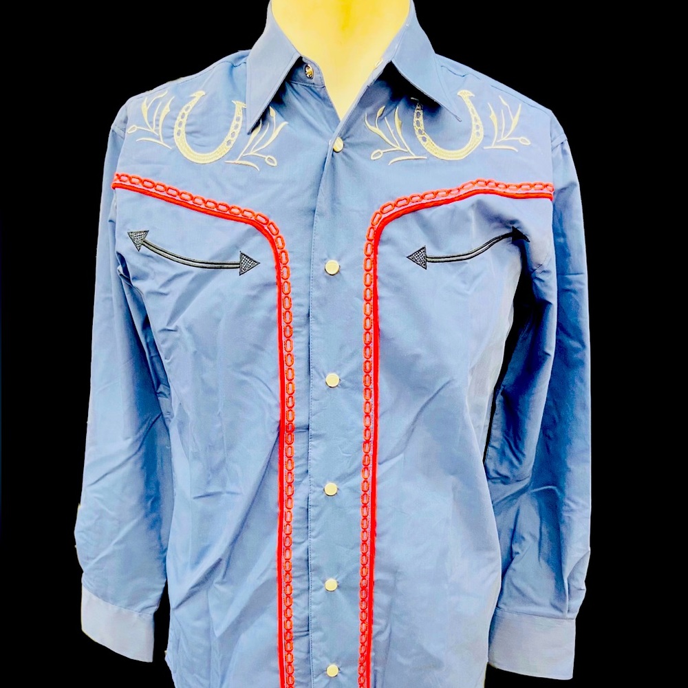 Men's Western Embroidered Shirt